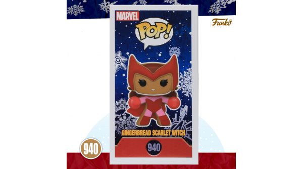 Funko Pop Marvel Gingerbread Scarlet Witch 940 HQ Personagem - Sou