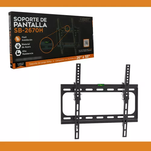 Soporte Base Para Pantalla Tv Premium Acero Pared SB-2670h