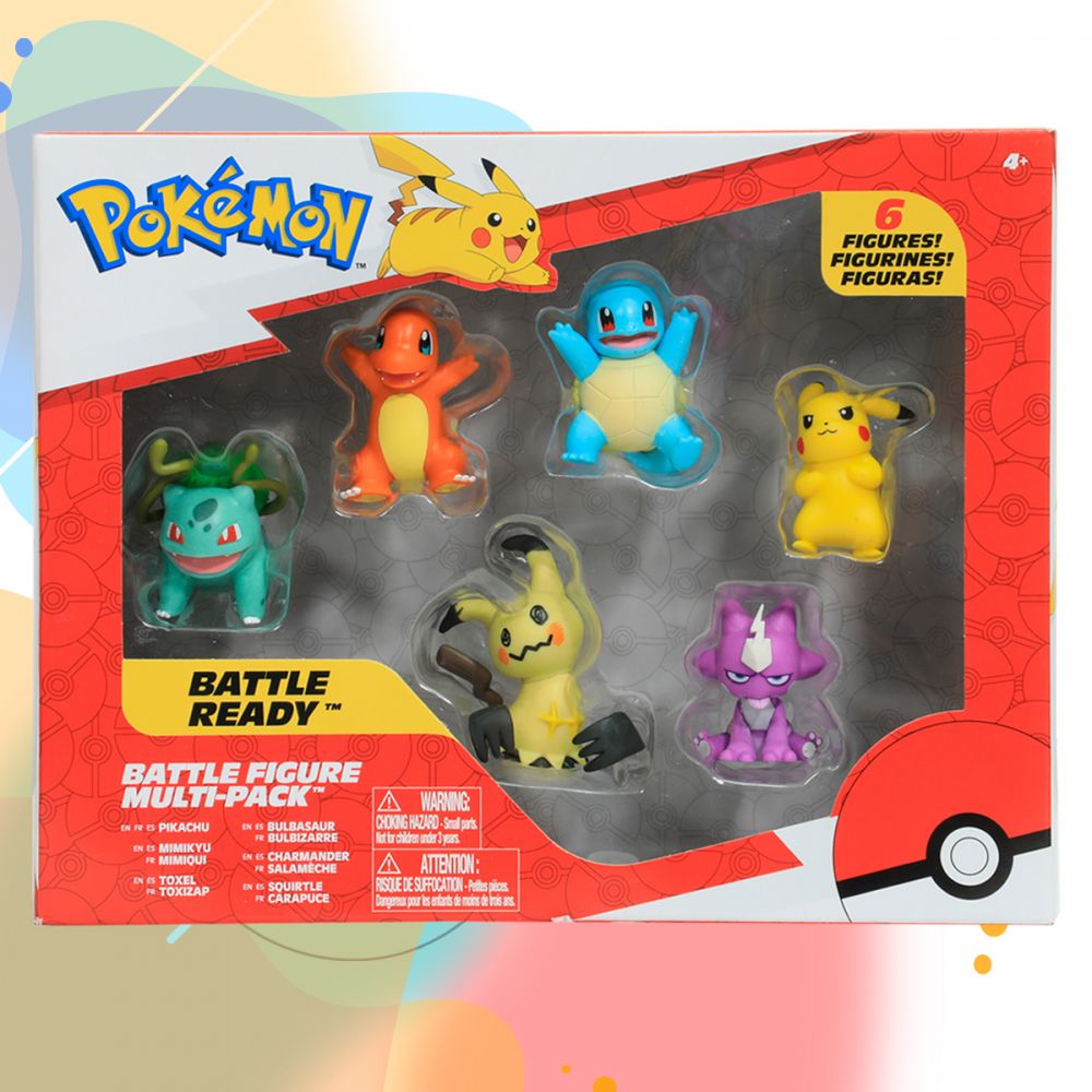 Pokemon Set Deluxe Figuras Accion Juguete Original Jazwares