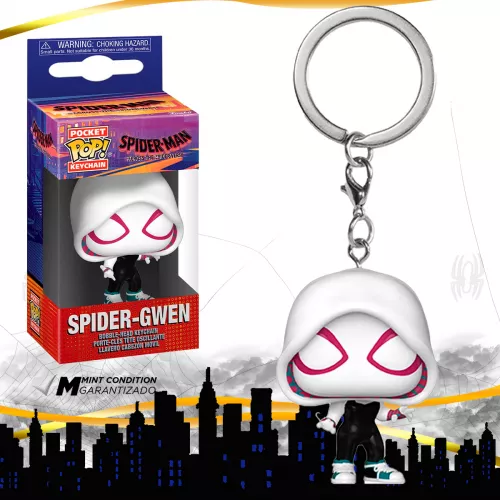 Funko Pop Keychain Spider Gwen Across The Spider Verse