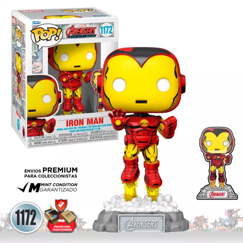 Funko Pop Animation Iron Man #1172 Con Pin Marvel Comics