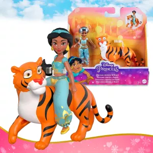 Mattel - Princesas Disney muñeca Jasmine y Rajah