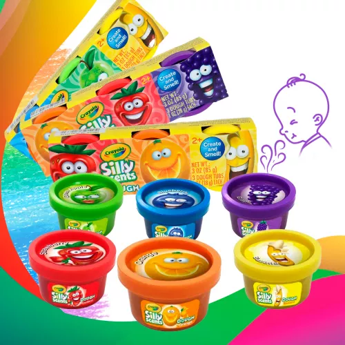 Crayola Masa Moldeable Con Aroma Frutal Silly Scent Paquete  Olores Frutales