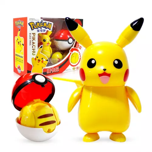 Pokemon Pokebola Figura Coleccionable Lanzador Pop Original - Pikachu
