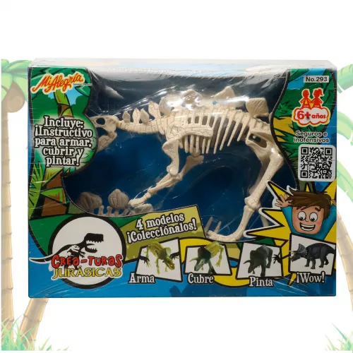 Juguete Fosil Esqueleto Didactico Estegosaurio Mi Alegria
