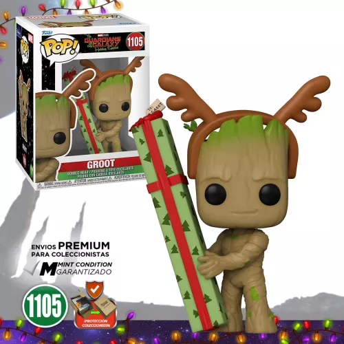 Funko Pop Groot #1105 Guardians Of The Galaxy Holiday Special