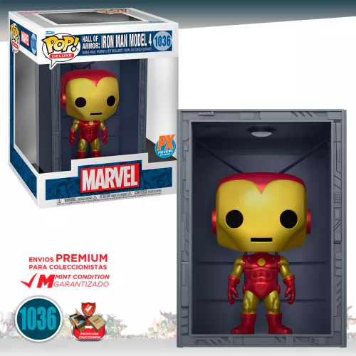 Funko Pop Marvel Iron Man Hall of Armor - Iron Man Model 4 #1036