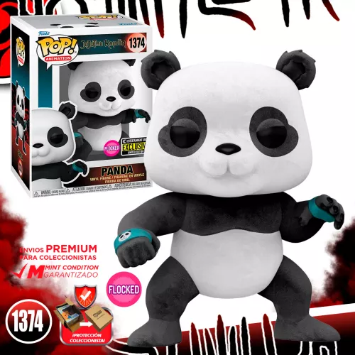 Funko Pop Animation Panda Flocked #1374 EE Jujutsu Kaisen