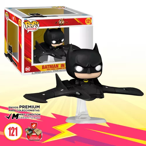 Funko Pop Rides Super Deluxe Batman En Batwing #121 DC The Flash