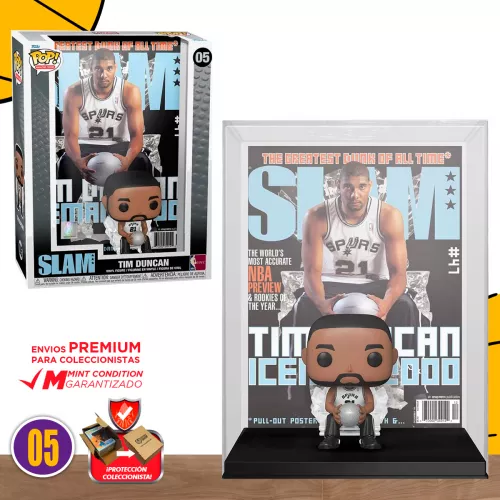 Funko Pop NBA Cover: SLAM - Tim Duncan #05