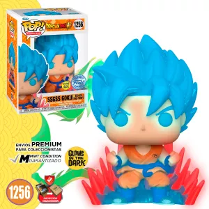 Funko Pop Goku SSJ Blue Kaioken #1256 Glow SE Dragon Ball Super