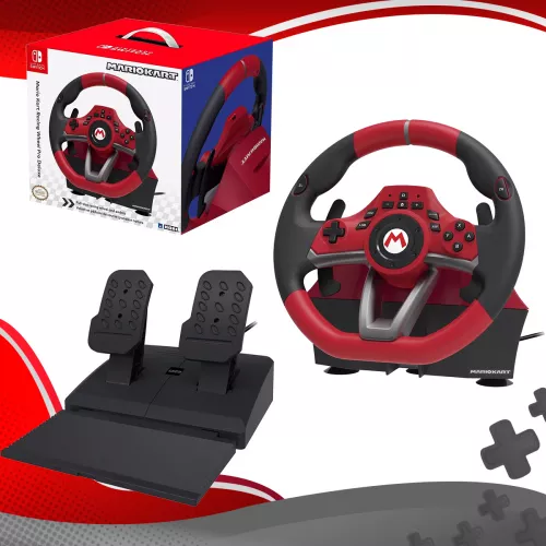HORI Mario kart Racing Wheel Pro Deluxe para Nintendo Switch