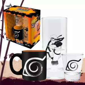 Aby Style Set De Taza, vaso y mini vaso Naruto Shippuden