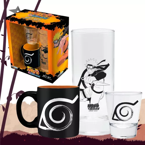 Aby Style Set De Taza, vaso y mini vaso Naruto Shippuden