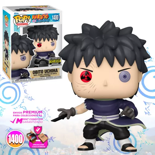 Funko Pop Obito Uchiha Unmasked #1400 Excl Ee Naruto