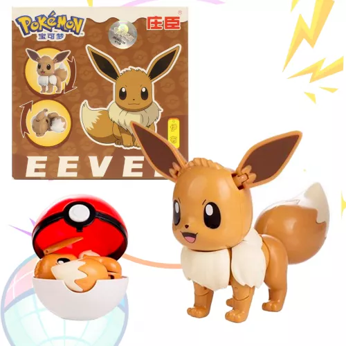 Figura Pokemon Pokebola Lanzador Pop Original Eevee