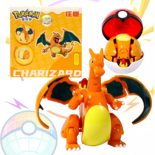 Figura Pokemon Pokebola Lanzador Pop Original Charizard