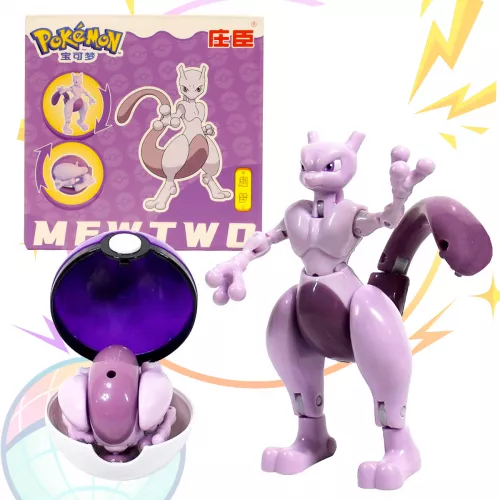 Figura Pokemon Pokebola Lanzador Pop Original Mewtwo