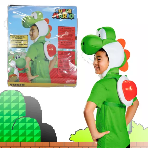 Super Mario Bros Disfraz Gorro Yoshi Para Niños Kit Company