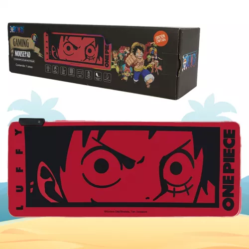 Geek Industry Mousepad Con Led One Piece Monkey D. Luffy Cable 1.5 M