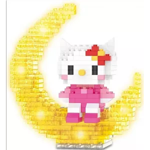 Bloques Armables Hello Kitty Media Luna con Luces 326 piezas
