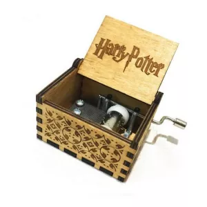 Mini Caja De Música De Madera Harry Potter